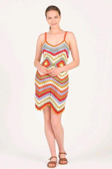 Vestido de crochê