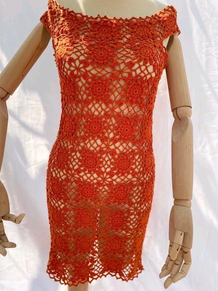 Vestido de crochê