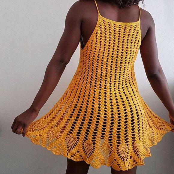 Vestido de crochê