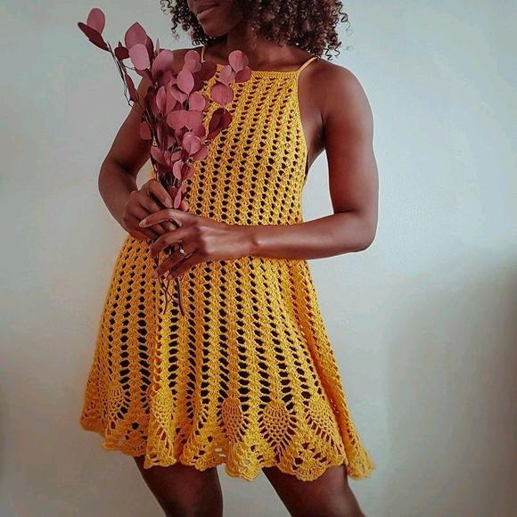 Vestido de crochê