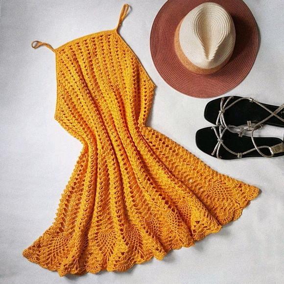 Vestido de crochê