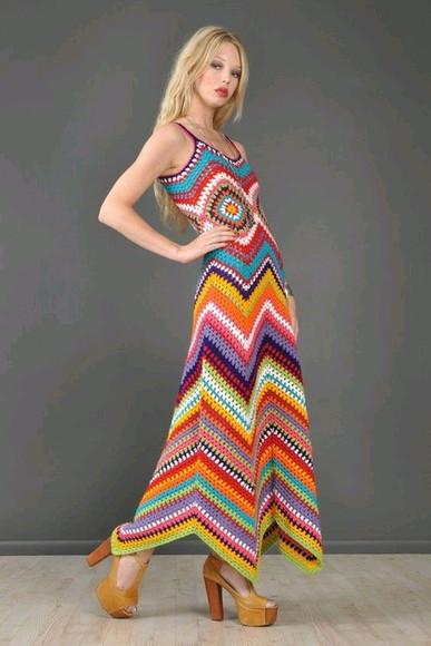 Vestido de crochê