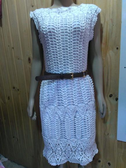 Vestido de crochê