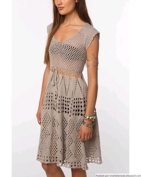 Vestido de crochê