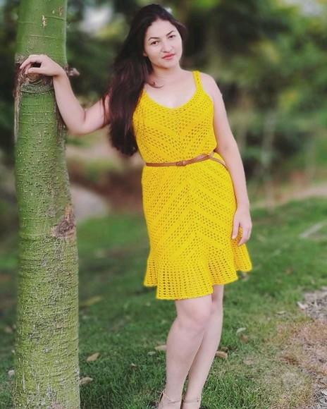 Vestido de crochê