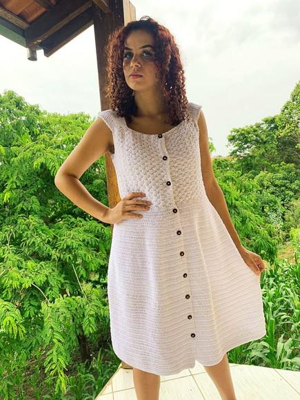 Vestido de crochê Alba