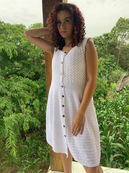 Vestido de crochê Alba