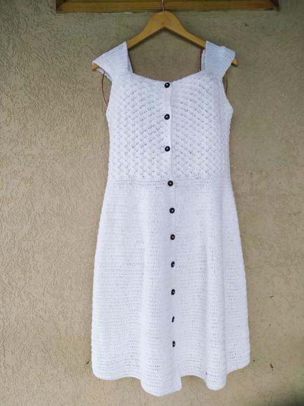 Vestido de crochê Alba