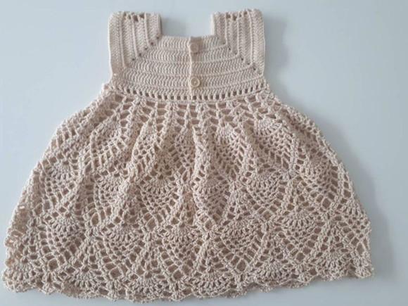 Vestido de Crochê Bebê