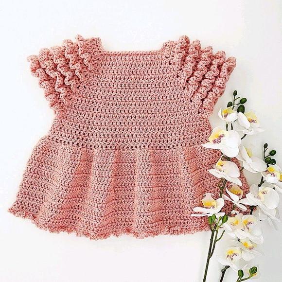 Vestido de Crochê Bebê