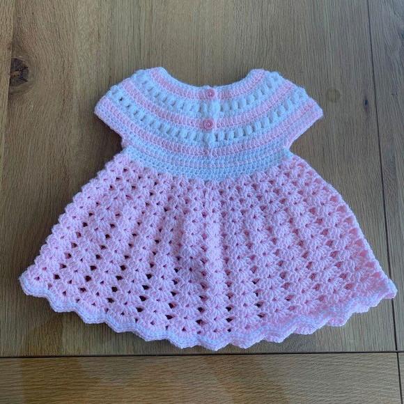 Vestido de Crochê Bebê