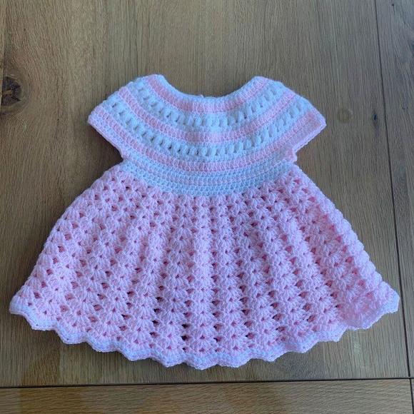 Vestido de Crochê Bebê