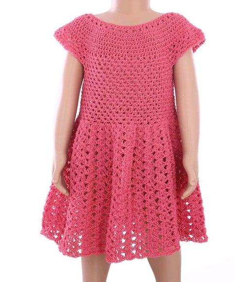 Vestido de Crochê Bebe / Infantil