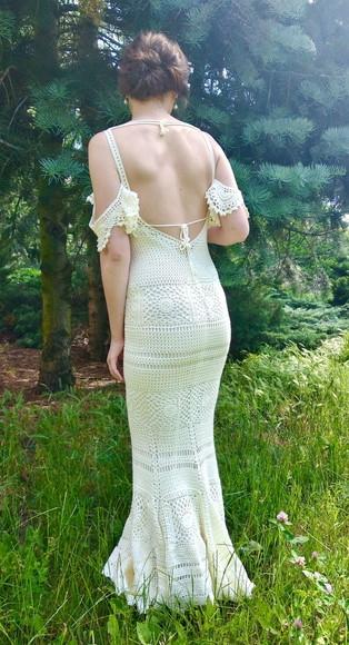 Vestido de Crochê Casamento Noiva