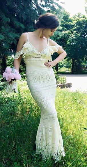 Vestido de Crochê Casamento Noiva