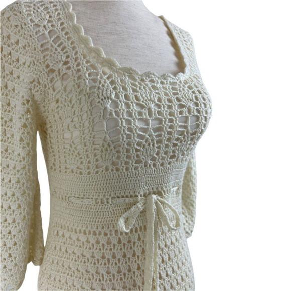 Vestido de crochê Cris