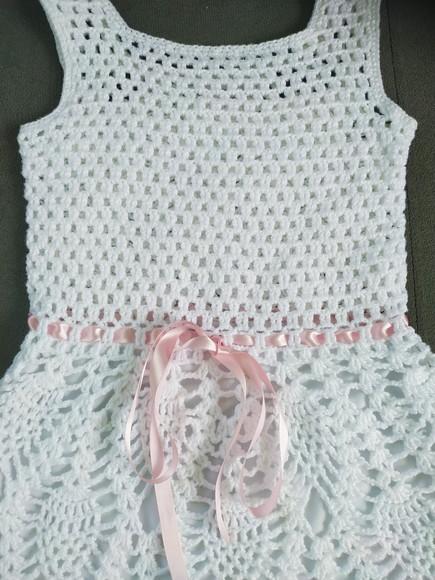 Vestido de crochê Elisa infantil