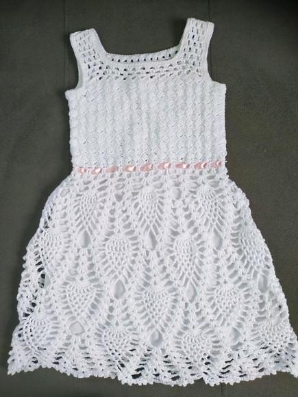 Vestido de crochê Elisa infantil