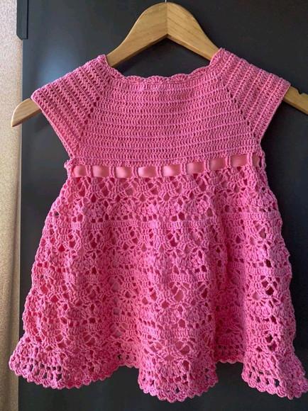 Vestido de Crochê Infantil