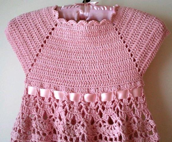 Vestido de Crochê Infantil