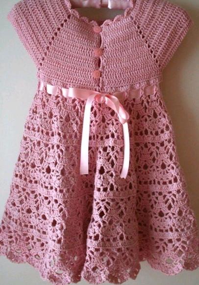 Vestido de Crochê Infantil