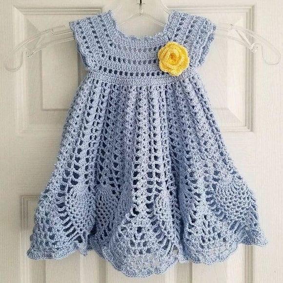 Vestido de Crochê Infantil