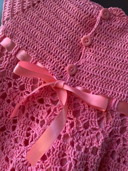 Vestido de Crochê Infantil