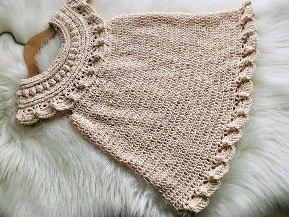 Vestido de Crochê Infantil/bebê