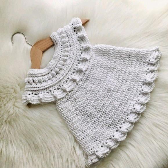Vestido de Crochê Infantil/bebê