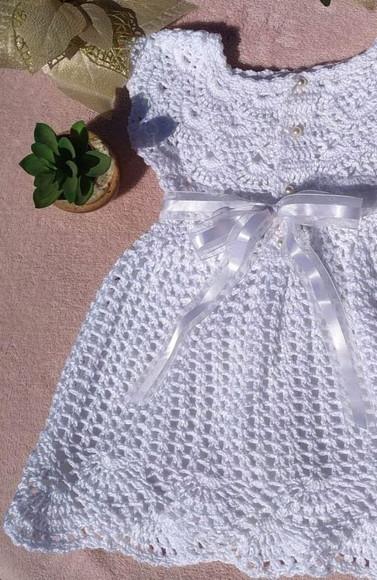 Vestido de Crochê Infantil/bebê