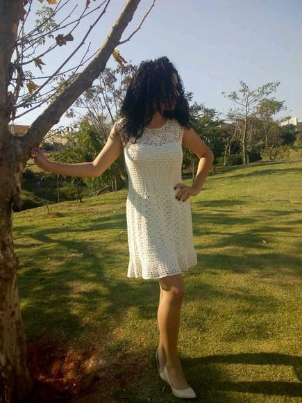 Vestido de crochê Luana
