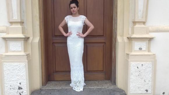 Vestido de crochê paulina