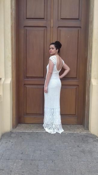 Vestido de crochê paulina