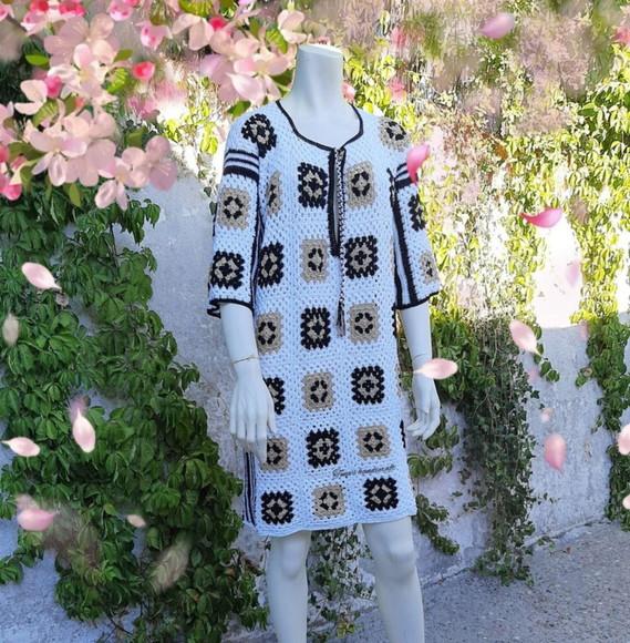 Vestido de crochê Samara
