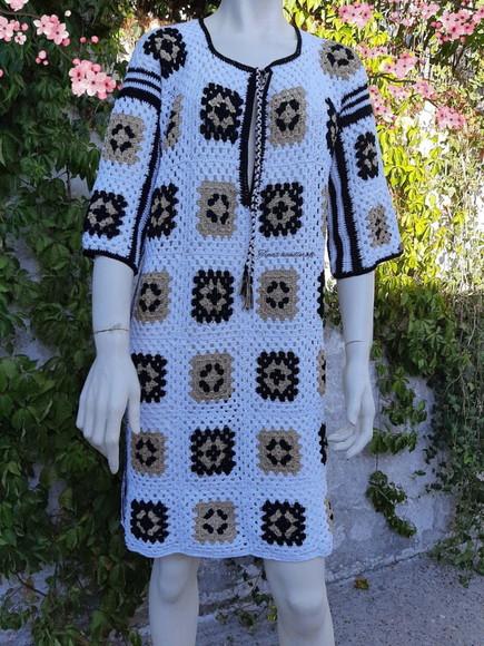 Vestido de crochê Samara
