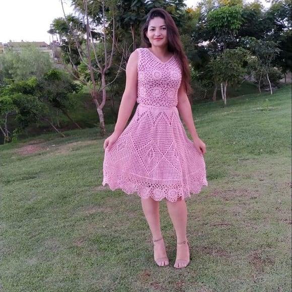 Vestido de crochê Sandy