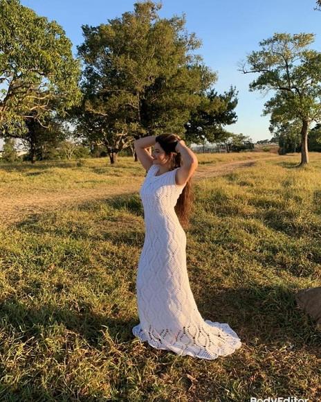 Vestido de Noiva em Crochê