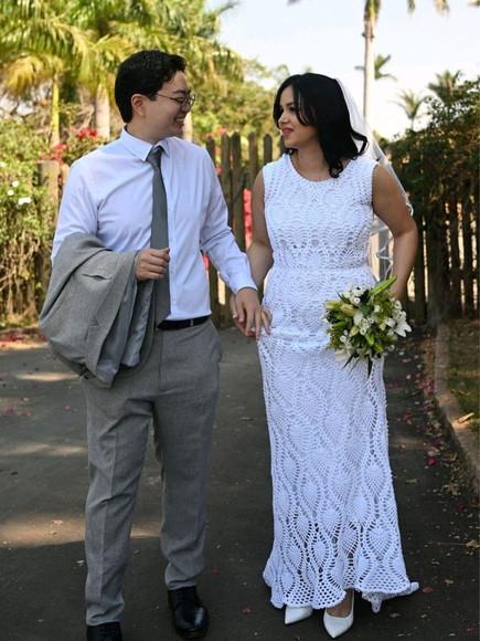 Vestido de Noiva em Crochê