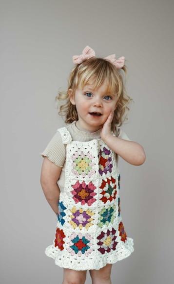 Vestido Infantil de Crochê