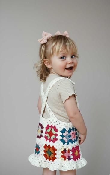 Vestido Infantil de Crochê