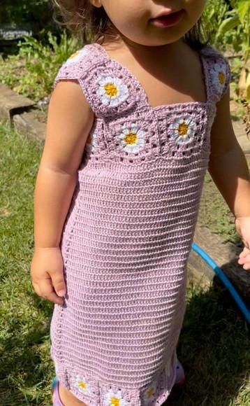 Vestido Infantil de Crochê