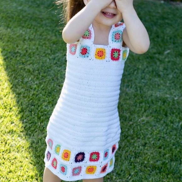 Vestido Infantil de Crochê