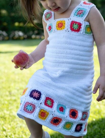 Vestido Infantil de Crochê