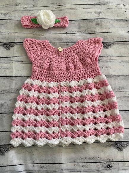 Vestido para Bebê Crochê