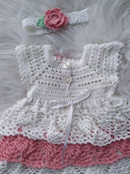 Vestido para Bebê Crochê