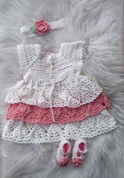 Vestido para Bebê Crochê