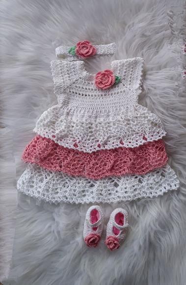 Vestido para Bebê Crochê