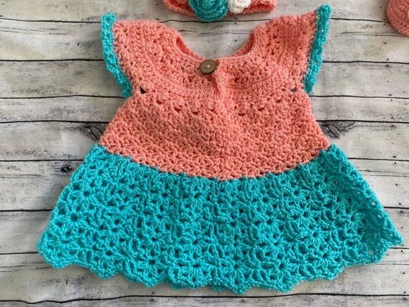 Vestido para Bebê Crochê