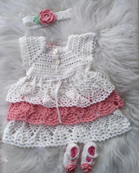 Vestido para Bebê Crochê