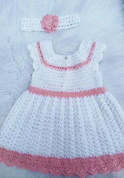 Vestido para Bebê em Crochê